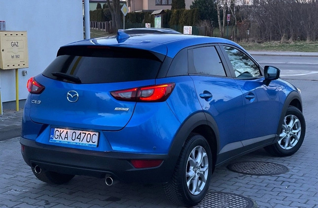 Mazda CX-3 cena 57997 przebieg: 107000, rok produkcji 2015 z Małomice małe 379